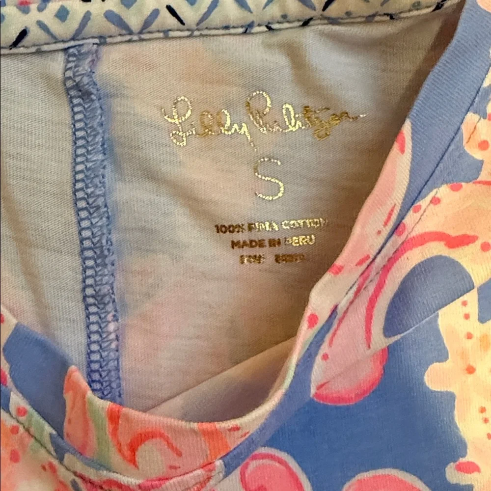 Lilly Pulitzer Declan Blue and Pink Dress Size Small - Picture 4 of 5